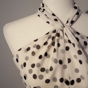 NWT White House Black Market Polka Dot Dress Sz 2